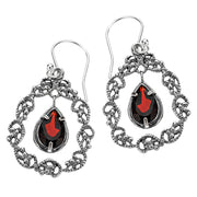Sterling Silver Gemstone Dangle Earrings  - Paz Creations Jewelry
