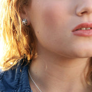 Silver Stud Earrings - Three Set  - Paz Creations Jewelry