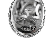 Paz Creations Men's Sterling Silver filigree Tusk Pendant necklace  - Paz Creations Jewelry
