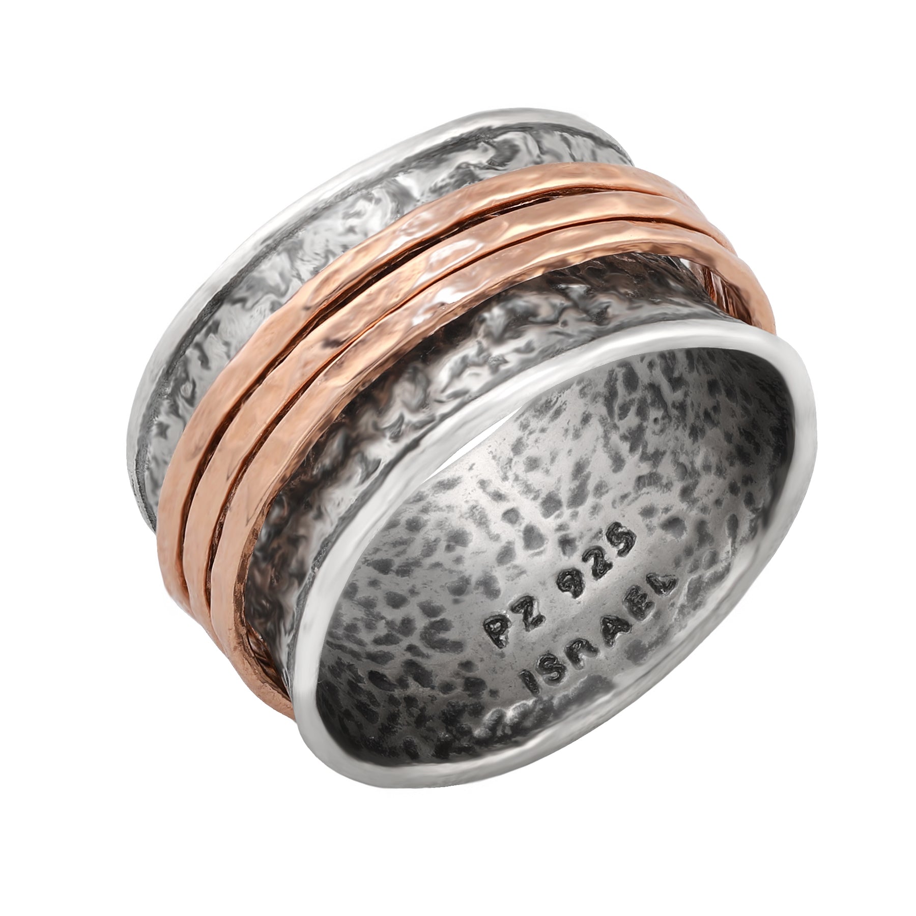 Rose gold over sterling silver ring hotsell