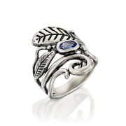 Sterling Silver Tanzanite Ring - December Birthstone  - Paz Creations Jewelry