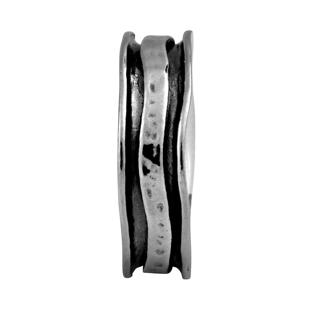 PZ Paz Creations 925 Sterling Silver Ring for Men | Hammered